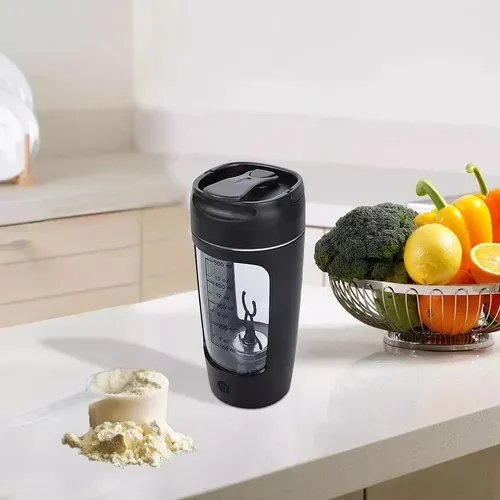 BOTELLA MEZCLADORA DE PROTEINA RECARGABLE