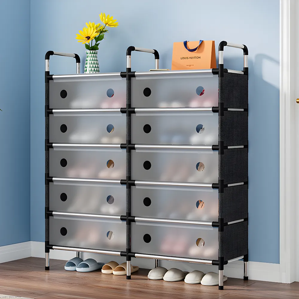 ZAPATERO DOBLE 5 NIVELES con puerta